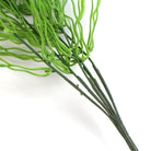 Artificial Weeping Willow Grass hanging bush by Designer Plants USA, 37 inches tall, UV resistant, with long sweeping green foliage