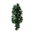Set of 5 white bougainvillea artificial hanging plants, 35 inches tall, UV resistant, from Designer Plants USA.