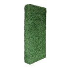 Full side view of a 6ft UV-resistant Boxwood artificial hedge by Designer Plants USA, showcasing lush green, dense foliage.