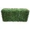 Two-tone green artificial boxwood hedge, 40x20 inches, UV resistant, commercial grade for outdoor use by Designer Plants USA