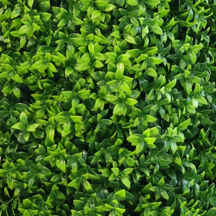 Close-up of Designer Plants USA Bright Buxus artificial tree 47.2 inches, showcasing lush green leaves and UV-resistant foliage.