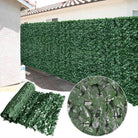 Artificial Ivy Privacy Fence Roll by Designer Plants USA, 33 sq ft, realistic faux trellis for garden privacy and decoration.