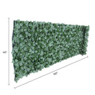 Faux ivy privacy fence shade cloth by Designer Plants USA, 120x40 inches, providing outdoor privacy and shade.