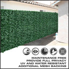 Ivy Privacy Fence Shade Cloth backing from Designer Plants USA, 120x40 inches, providing privacy and sun protection for outdoor fences.