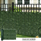 Ivy Privacy Fence Shade Cloth from Designer Plants USA, 120x40 inches, provides privacy and sun protection for outdoor fences.