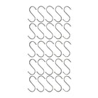 Set of 25 stainless steel S hooks, 4.72×2.36 inches, for hanging and installation, by Designer Plants USA.