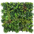 Artificial vertical garden panel by Designer Plants USA with lush green Vista-like leaves, UV resistant, 40x40 inches, for living wall decor
