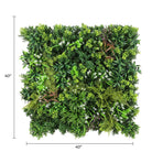 Amazon Jungle artificial vertical garden wall panel by Designer Plants USA, UV resistant, 40x40 inches, lush green living wall display.