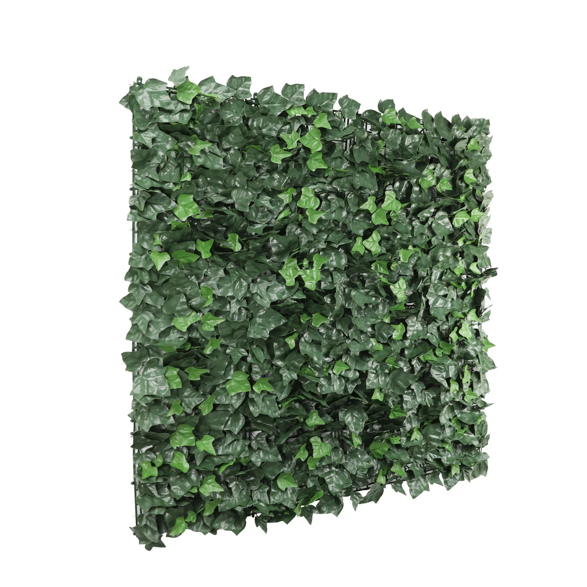 Artificial Boston Ivy green wall panel by Designer Plants USA, UV resistant living wall for commercial or decorative use.