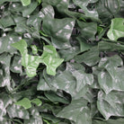 Front view of Designer Plants USA Boston Ivy artificial green wall, UV resistant living wall panel, 33 sq ft, commercial grade.