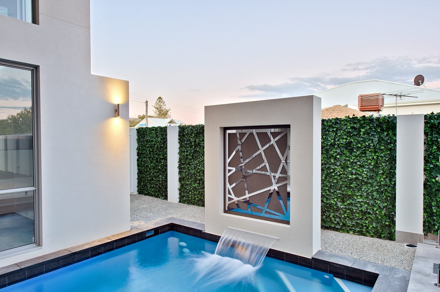 Artificial Boston Ivy vertical garden panel by Designer Plants USA, UV resistant green wall with lush ivy foliage, 40x40 inches.