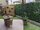 Artificial Boston Ivy vertical garden panel by Designer Plants USA, UV resistant living wall with lush green ivy design.