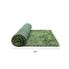Boxwood artificial green wall roll by Designer Plants USA, UV resistant living wall panel, 10ft x 3.3ft, 33 sq ft, commercial grade