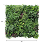 Luxury Country Fern artificial vertical garden wall panel by Designer Plants USA, UV resistant, 40x40 inches, 11 sq ft, commercial grade.