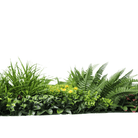 Designer Plants USA Country Fern artificial vertical garden panel, UV resistant living wall in 40x40 inch size, commercial grade.