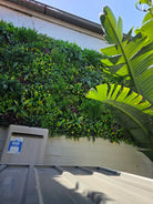 Luxury Country Fern artificial vertical garden panel by Designer Plants USA, UV-resistant living wall with lush green fern foliage.