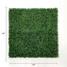 Dark boxwood artificial vertical garden wall panel by Designer Plants USA, UV resistant, 40x40 inch living wall for commercial use