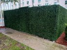 Dark boxwood artificial vertical garden panel by Designer Plants USA, 40x40 inches, UV resistant, for living wall decoration.