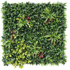 Artificial vertical garden wall panel with lush Mondo Grass, UV resistant, 40x40 inches, commercial grade living wall from Designer Plants USA.