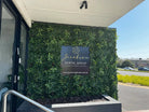 Green Meadows artificial vertical garden wall panel by Designer Plants USA, UV-resistant living wall for commercial or residential use.