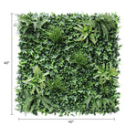 Luxurious Green Tropics artificial vertical garden panel by Designer Plants USA, UV resistant living wall for commercial or home use