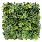 Artificial palm leaf green wall panel for living walls, 40x40 inches, UV resistant, commercial grade from Designer Plants USA.