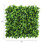 Artificial Jasmine green wall panel for living walls, UV resistant, 40x40 inches, commercial grade by Designer Plants USA