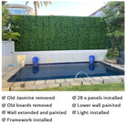 Jasmine artificial vertical garden wall panel by Designer Plants USA, UV resistant living wall with lush green foliage, 40x40 inches.