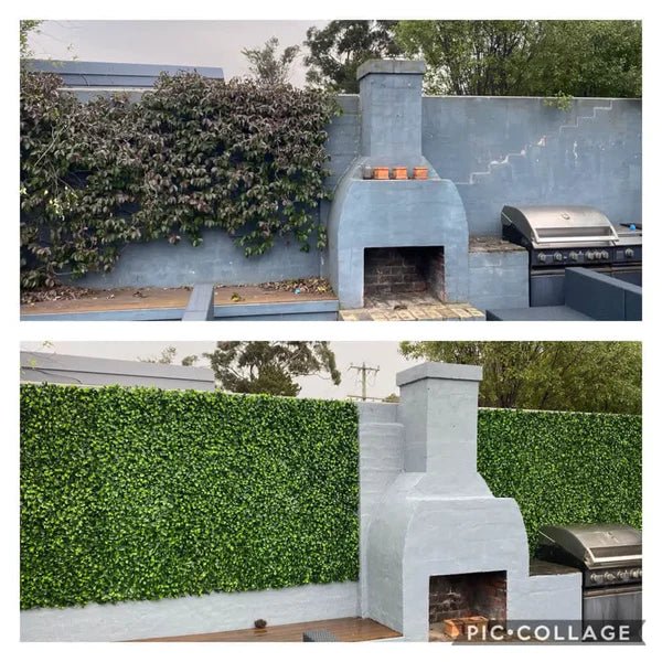 Artificial Jasmine Green Wall Panel by Designer Plants USA, showcasing a lush, UV-resistant vertical garden for commercial or residential use.