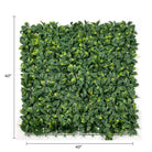 Artificial Laurel Vertical Garden Wall Panel by Designer Plants USA, UV-resistant living wall for commercial or decorative indoor use.