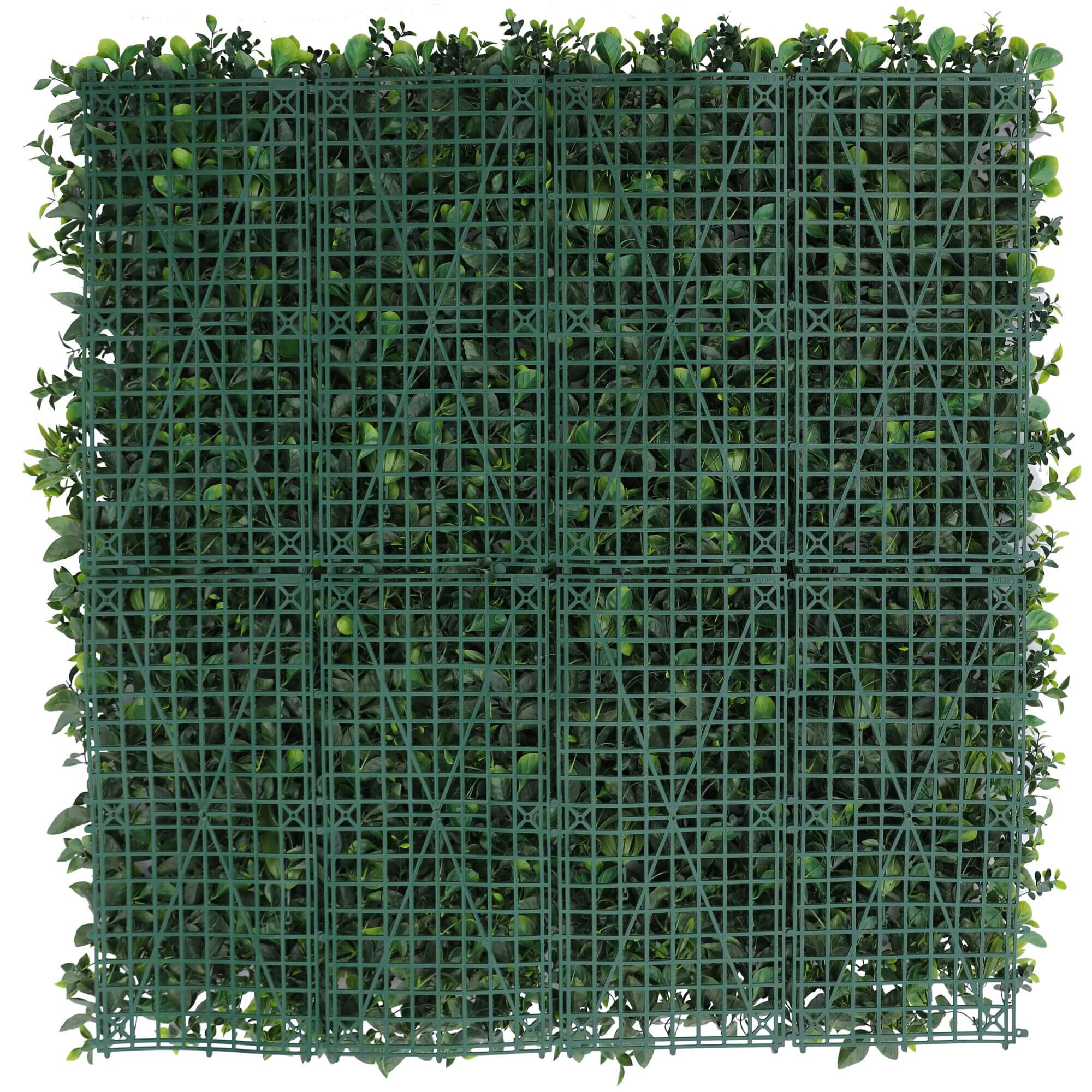 Artificial lavender-themed vertical garden panel by Designer Plants USA, UV resistant living wall with vibrant lavender flowers.