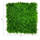 Lush Fern artificial green wall panel by Designer Plants USA, 40x40 inches, UV resistant, commercial-grade living wall for indoor or outdoor use.