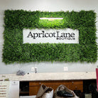 Lush Fern artificial vertical garden green wall panel by Designer Plants USA showing lush greenery on UV-resistant living wall.