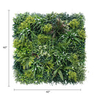 Artificial vertical garden wall panel by Designer Plants USA, lush spring-inspired green wall, UV resistant, 40x40 inches.