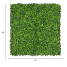 Artificial mixed boxwood hedge panel for living walls, UV resistant, 40x40 inches, commercial grade green wall from Designer Plants USA.