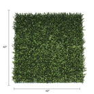Artificial boxwood vertical garden wall panel by Designer Plants USA, UV resistant, 40x40 inches, suitable for commercial living walls.