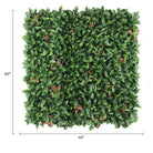 Artificial Photinia hedge panel for living wall, 40x40 inches, UV resistant, commercial-grade green wall from Designer Plants USA.