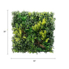 Artificial tropical vibe green wall panel by Designer Plants USA, 35x35 inches, UV resistant, fire-rated living wall for commercial use.