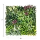 Artificial vertical garden wall panel by Designer Plants USA, 40x40 inches, UV resistant, ideal for urban living walls.
