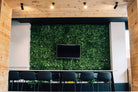 White Oasis Artificial Vertical Garden Wall Panel by Designer Plants USA, 40x40 inches, UV resistant living wall for office decor.
