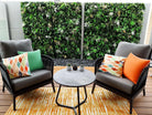 Wild Tropics artificial vertical garden panel by Designer Plants USA, UV-resistant living wall with lush green foliage, 40x40 inches.