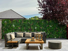Wild Tropics artificial vertical garden wall panel by Designer Plants USA, green living wall with UV-resistant, lush foliage.