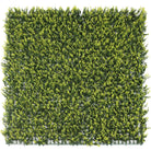 Yellow English Boxwood artificial vertical garden panel, 40x40 inches, UV resistant, commercial-grade living wall from Designer Plants USA.
