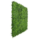 Small sample of Bright Boxwood Green Wall panel by Designer Plants USA, showcasing lush green faux plant texture.