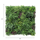 Small sample of Designer Plants USA Country Fern vertical garden panel, showcasing lush green artificial foliage for indoor or outdoor use.