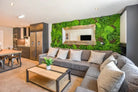 Small sample of Designer Plants USA Country Fern vertical garden panel showcasing lush green fern leaves on an artificial plant wall.
