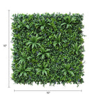 Small sample of Designer Plants USA lavender fields green wall, showcasing lush artificial lavender and vibrant greenery.