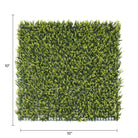 Small sample of yellow English Boxwood green wall by Designer Plants USA, showcasing artificial, UV-resistant wall panel.