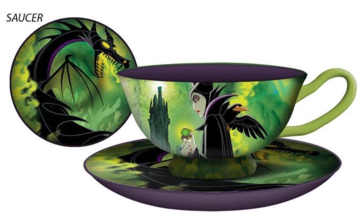 Disney Villains Maleficent 12oz Ceramic Teacup & Saucer - Practical Magic Store