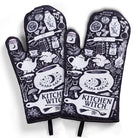 Wooden spoon with witchy design from Spirit Nest, perfect for kitchen use, featuring a carved witch motif on bamboo.